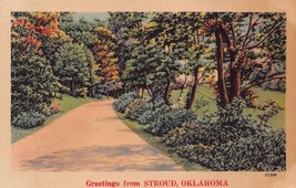 Greetings From Stroud Oklahoma Postcard - £7.53 GBP