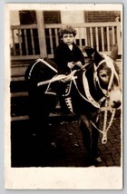 Lancaster PA RPPC Little Jack Gorrecht On Donkey Walnut Street  Postcard U23 - £15.94 GBP