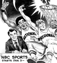 College Basketball 1976 Doubleheaders Press Photo Print NBC Dick Enberg ... - $20.99