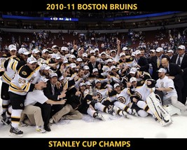 BOSTON BRUINS 2010-11 TEAM 8X10 PHOTO HOCKEY PICTURE NHL STANLEY CUP CHAMPS - $4.94