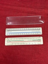 2 Charrette England Architect Scale Ruler 281908 &amp; 281905 Metric Armstro... - £14.85 GBP