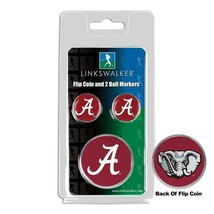 Alabama Crimson Tide Flip Coin and 2 Golf Ball Marker Pack - £11.29 GBP