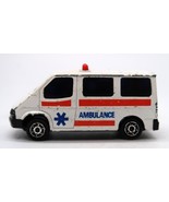 Majorette Sonic Flashers European Style Ambulance Van 3&quot; Diecast Ford Tr... - $9.99