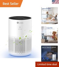 Sleek 3-in-1 Air Purifier for Bedrooms - True HEPA, Aromatherapy &amp; Touch... - $60.00