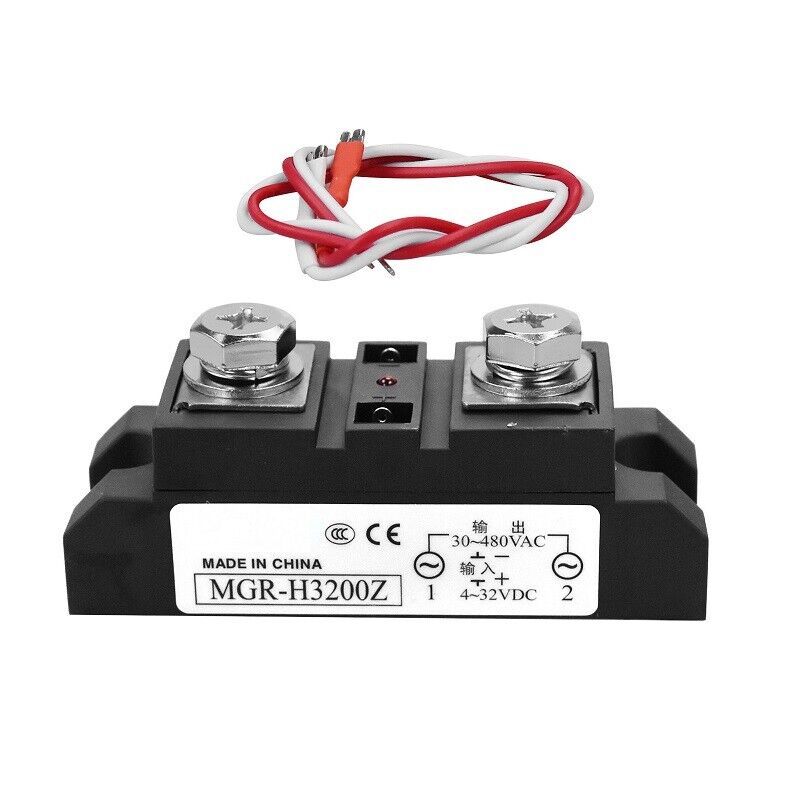 For MAGER MGR-H3200Z 200A 4-32VDC 30-480VAC Solid State Relay Industrial... - $31.33