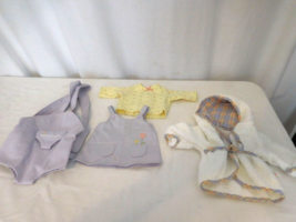American Girl Bitty Baby Bath Starter Outfit jumper shirt +  Bath Robe + Carrier - $24.75