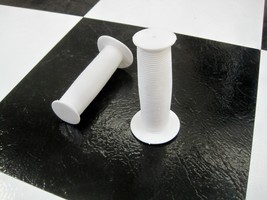 New WHITE Mushroom TURBO Handlegrips for Old School BMX Bike Freestyle Bicycle - £8.75 GBP