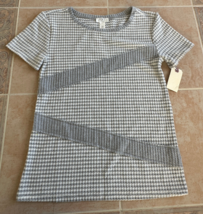 Loft outlet Lounge graytop striped short sleeve t-shirt Women size XS - £25.56 GBP