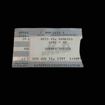 July 11 1999 Yankees Vs Mets Subway Series Ticket Stub Rivera Sv Mahomes - £11.79 GBP