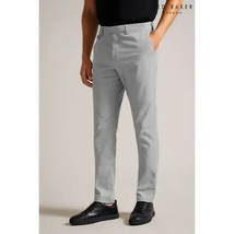 TED BAKER London Chinos Pants Cotton Blend Pants in Light Gray/Beige Siz... - $555.02 MXN