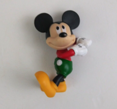 Vintage Disney Mickey Mouse Dancing Red Shirt &amp; Green Pants 2.25&quot; Mini F... - $7.91