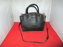 Michael Kors Ellis LG Saffiano Leather Satchel, Shoulder Bag $298 Black    #3243 - £84.09 GBP