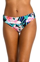 La Blanca LB3ZM95 Shirred Band Hipster Bottom Sz 12 Nightfall Blooms $68 - $48.02