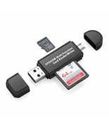 OTG/USB MULTI FUNCTION CARD READER WRITER MICRO SD/SD USB 2.0 ADAPTER - $7.95