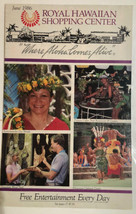 Vintage Royal Hawiian Shopping Center Brochure 1986 Hawaii BRO1 - $9.89
