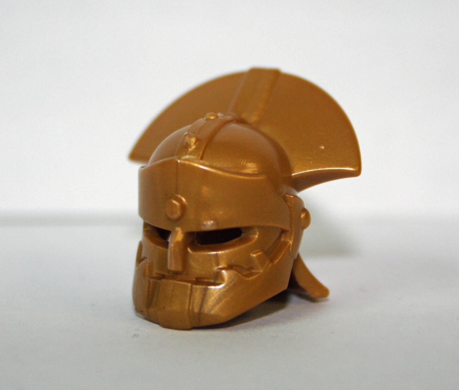 Knight Helmet Gold Fan Style For Style 4 Custom Minifigures - $5.45