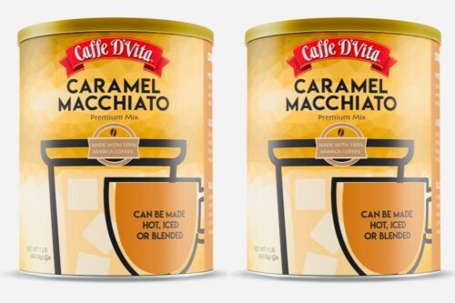Caffe D’Vita Caramel Macchiato 1 lb. can (16 oz.) 2 Pack - £23.55 GBP