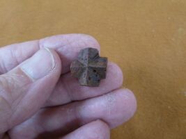 (CR593-108) 5/8" Fairy Stone CHRISTIAN CROSS oiled Staurolite Crystal MA... - $16.99