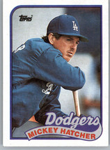 1989 Topps 483 Mickey Hatcher  Los Angeles Dodgers - £0.77 GBP