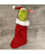 NEW 20&quot; GRINCH Dr. Seuss Plush Christmas Stocking Hallmark Rare - £39.56 GBP