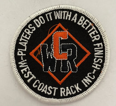 Platers Do It With A Better Finish West Coast Rack Inc WCR Patch Badge - $20.00