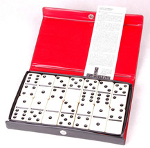 Vintage Case Of Double Six Dominoes By Cardinal-Vinyl Case  - £44.69 GBP