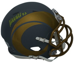 Kyren Williams Autographed (In Yellow) Rams Slate Mini Speed Helmet Beckett - $109.00