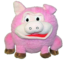 Play Face Pals Pink Pig Plush Stuffed Animal Pillow 11" Pillow Toy Change Faces - £8.49 GBP