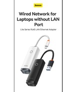 Baseus USB Ethernet Adapter USB3.0 1000Mbps USB RJ45 Network Card for La... - €18,76 EUR