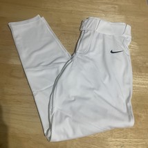 Nike Vapor Select 2023 Baseball Pants Mens Size XL White Black BQ6345-10... - $32.43
