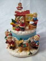 Vintage Christmas Music Box Elf School Santa Claus is Coming to Town - $17.53