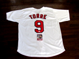 Joe Torre # 9 Stl Cardinals Wsc New York Yankees Hof Signed Auto Home Jersey Jsa - £158.26 GBP