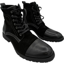Robert Wayne Raine RWF1304M Mens Black Leather Suede Lace Up Boots sz 12 D - $952.46 MXN