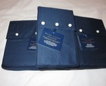 Ralph Lauren Lovan Jacquard Organic 4P Queen Sheet set Navy - $259.15