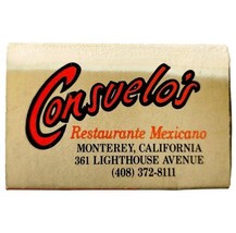 Consuelo&#39;s Mexican Restaurant Vintage Box Matches Monterey CA Collectible E76m2 - £11.78 GBP