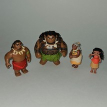 4 Moana Figures Toy Lot Maui Grandma Gramma Tala Chief Tui Disney - £15.49 GBP