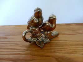 Vtg Rosalco Silver Plate Perched Bird Salt &amp; Pepper Shaker Set Japan Art... - $19.99