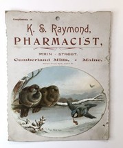 K.S. Raymond Pharmacist Cumberland Mills Maine PRMOTIONAL Bird Item - £20.45 GBP