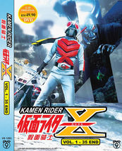 Dvd Kamen Rider X Complete Tv Series VOL.1-35 End English Subtitle + Free Ship - £32.07 GBP