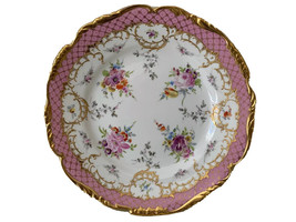 Antique Richard Klemm Dresden Meissen Porcelain Floral Plate - £117.91 GBP