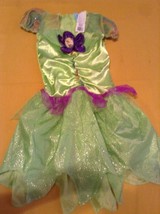 Halloween Tinkerbell Costume Size XS 3T 4T Disney Fairies dress green girls - £12.06 GBP