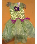 Halloween Tinkerbell Costume Size XS 3T 4T Disney Fairies dress green girls - $15.79