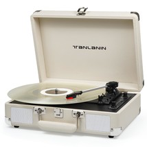 Vinyl Record Player Vintage Portable Suitcase Turntables With Built-In Upgrade S - £77.27 GBP