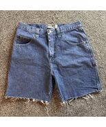 Wrangler Authentic Custom Cut Denim Jeans Cut-Off Jeans Size 32 - Medium... - $12.56 CAD