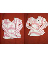 New Abercrombie &amp; Fitch Women Pink Orange Striped Long Sleeve Rugged Swe... - £35.62 GBP