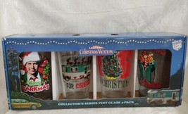 National Lampoons Christmas Vacation Collectors Pint Glass 4 Pack New In... - $21.35