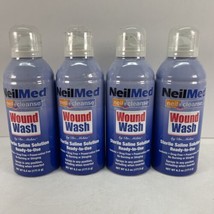 4 NeilMed neil cleanse Sterile Saline Solution Wound Wash 6 oz New Seale... - $27.66
