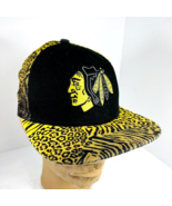 NHL Chicago Blackhawks Trucker Hat Cap Indian Animal Print New Era 9Fift... - £39.83 GBP