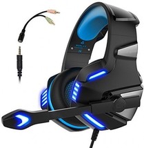 Micolindun Gaming Headset For PS4 Xbox One, Over Ear Gaming Headphones With LED - £60.79 GBP