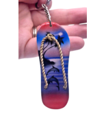 Vintage Honolulu Zoo Keychain Ring Fob Flip Flop Sandal Hawaii Tropical ... - $13.47